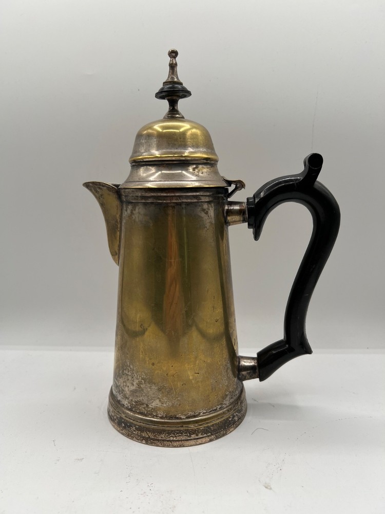 Vintage EPNS Cafe au Lait or Hot Chocolate or Coffee Pot Bakelite handle