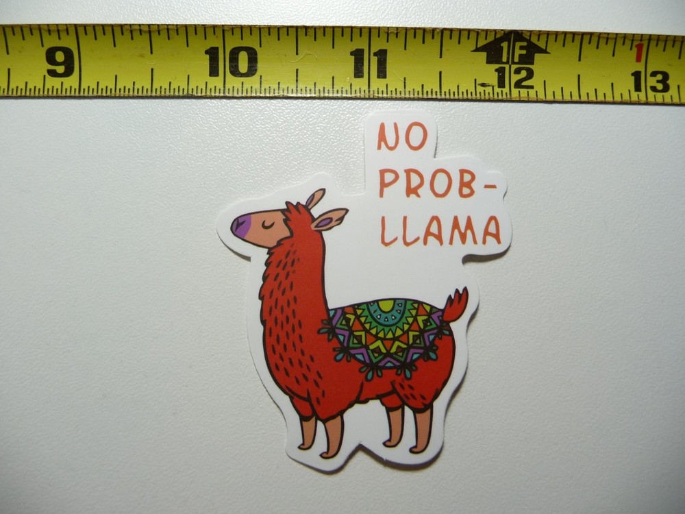Colorful No Probllama Decal Sticker Farm Pet Blanket