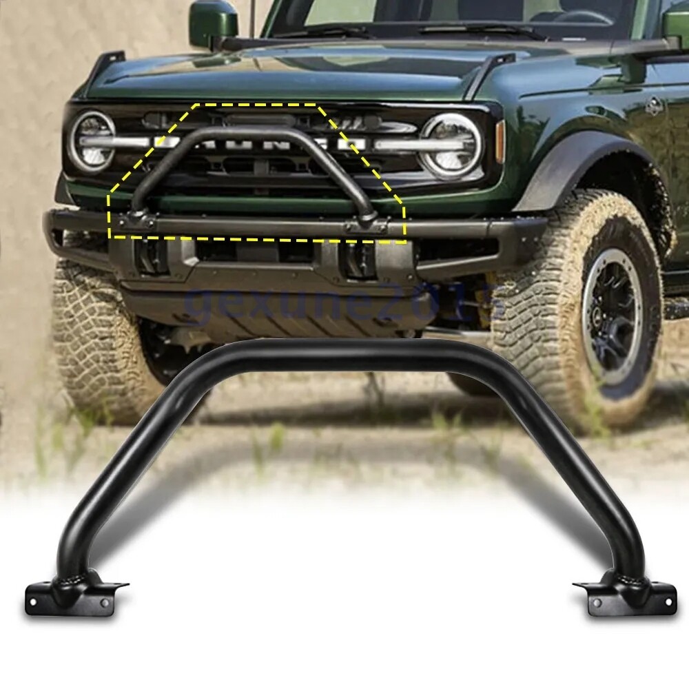 Front Bumper Brush Grille Guard Off Road Grill For Ford Bronco 2021 2022 2023