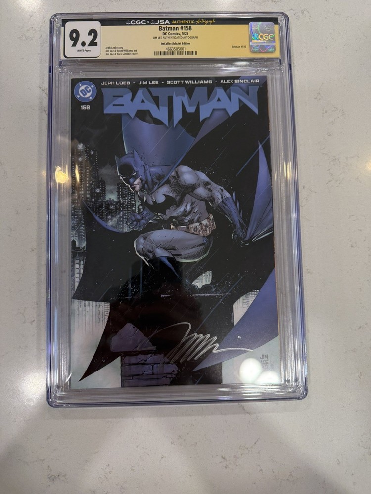 Batman #158 HUSH ImCollectibleArt Edition CGC 9.2 SIGNED JIM LEE Limited 1500