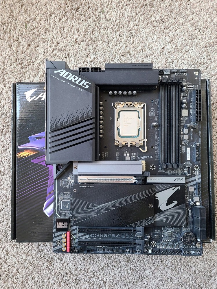 Gigabyte Z790 AORUS Elite AX LGA 1700 ATX Motherboard & Intel i5-12600K Combo
