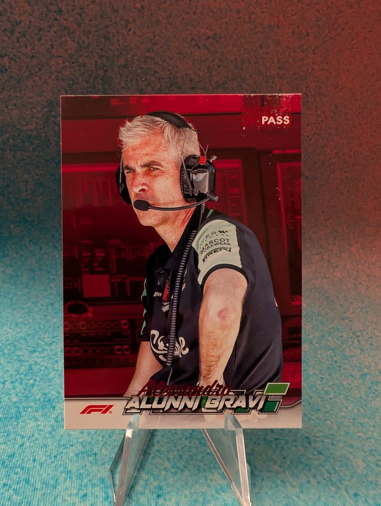2024 Topps Paddock Pass Formula 1 #79 Alessandro Alunni Bravi Red Foil