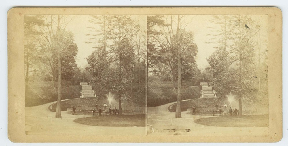 D1073~ PHILADELPHIA PENNSYLVANIA –Lemon Hill 1870s Stereoview R. Newell