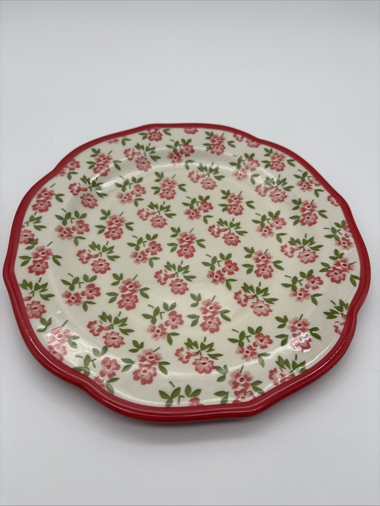 Pioneer Woman Multicolor Red Timeless Floral Salad Plate 8.75 in. wide
