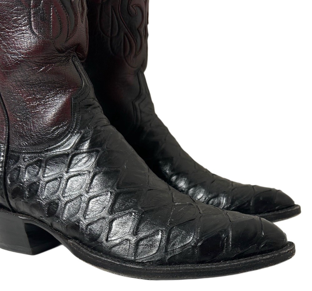 Lucchese Handmade Alligator Cowboy Boots for Men Size 9.5 B Western Exotic