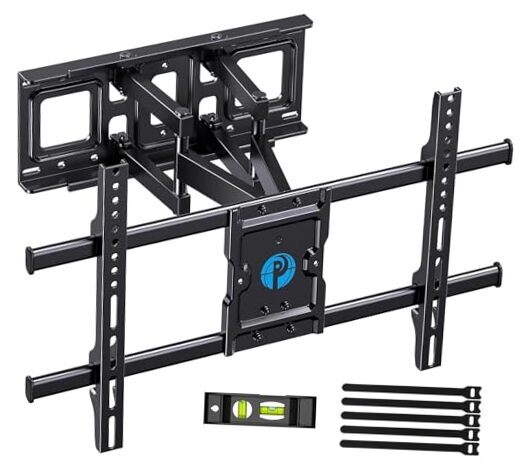 Full Motion TV Wall Mount for Most 37-75 Inch TVs up to 132lbs, Wall Mount TV
