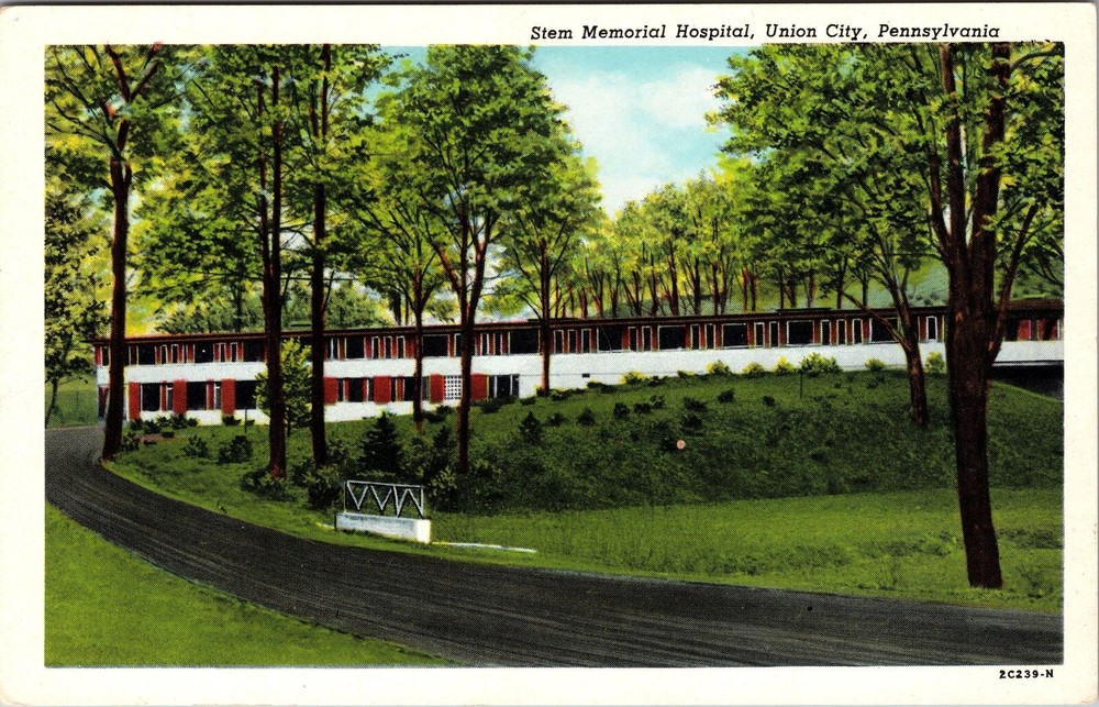 Union City PA-Pennsylvania, Stem Memorial Hospital, Vintage Postcard