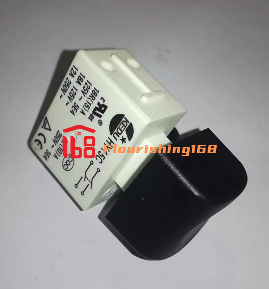 NEW KEDU HY15C 12A 250V 5E4 Black Trigger Pushbutton Switch 1pc