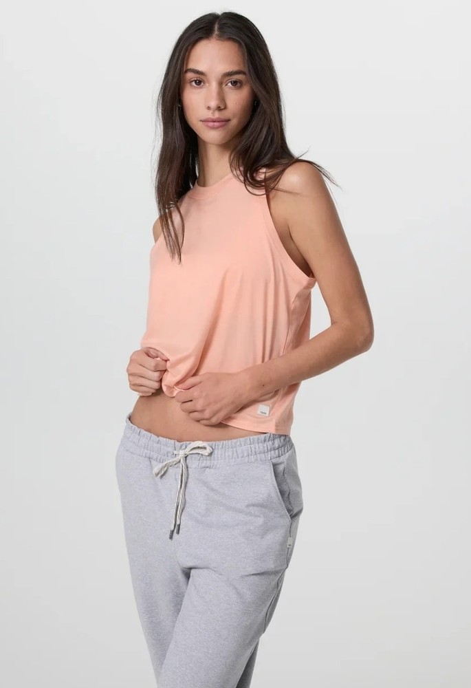 Vuori Women Energy Tank Top -Large-BRIGHT PEACH- NWT