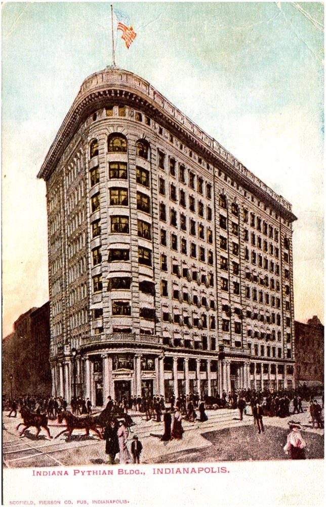 Indiana Pythian Building Indianapolis IN 1900s UDB Postcard Unused