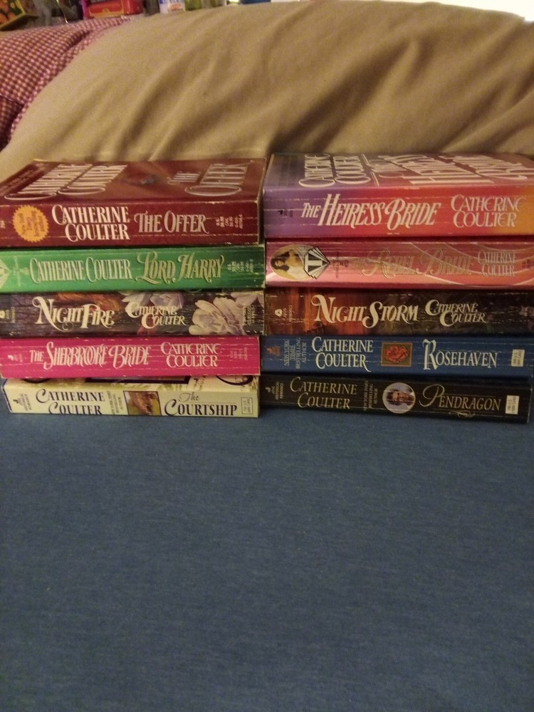 Catherine Coulter 10 historical romance paperbacks lot Sherbrooke Bride