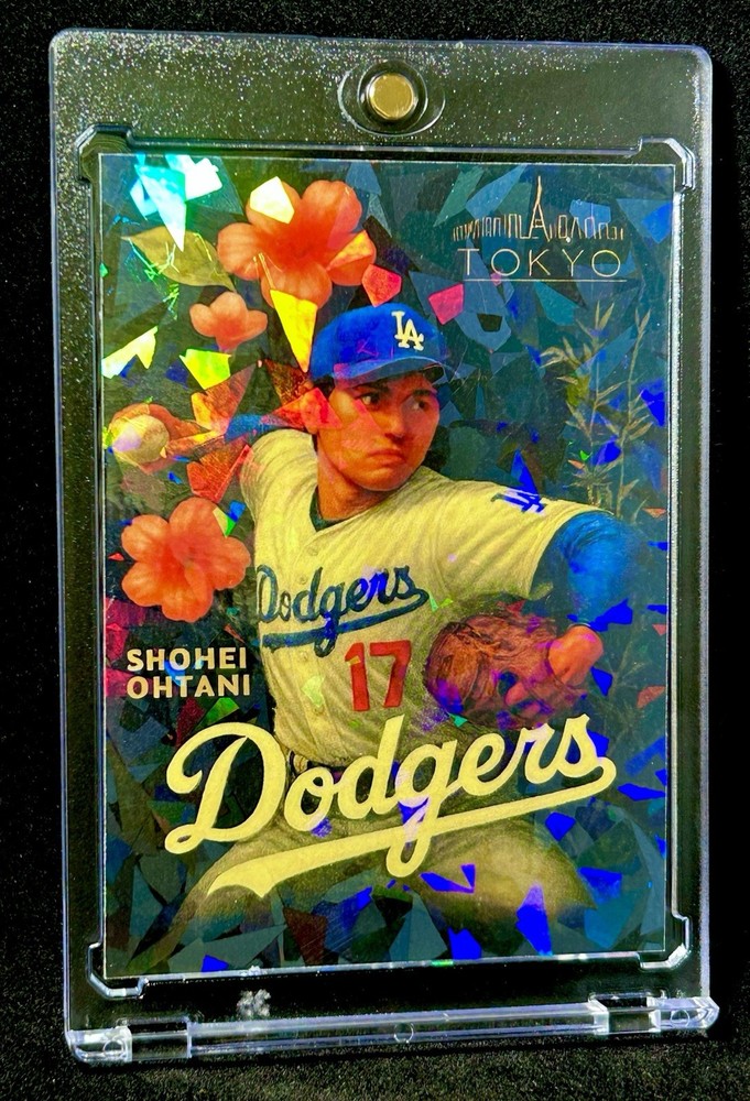 Shohei Ohtani Anime Sport Manga Swag Cartoon Blue Ice Refractor- Dodgers - MVP