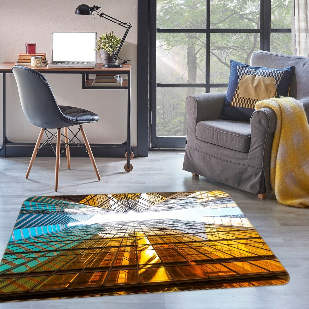 3D Grass Building ZHUC6029 Game Non Slip Carpet Mat Photo Carpet Zoe