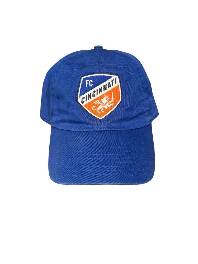 FC Cincinnati MLS Soccer Blue Orange Snapback Trucker Hat Adjustable