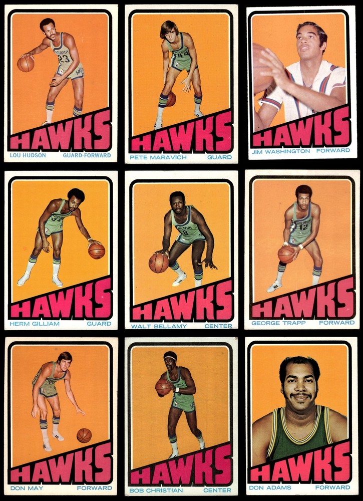 1972-73 Topps Atlanta Hawks Team Set 3 - VG 7282635