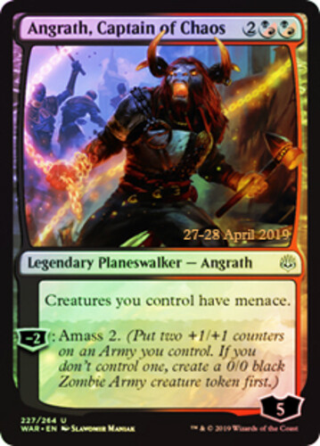 Pre-Release Promos - Angrath, Captain of Chaos - Foil - Prerelease Promo
