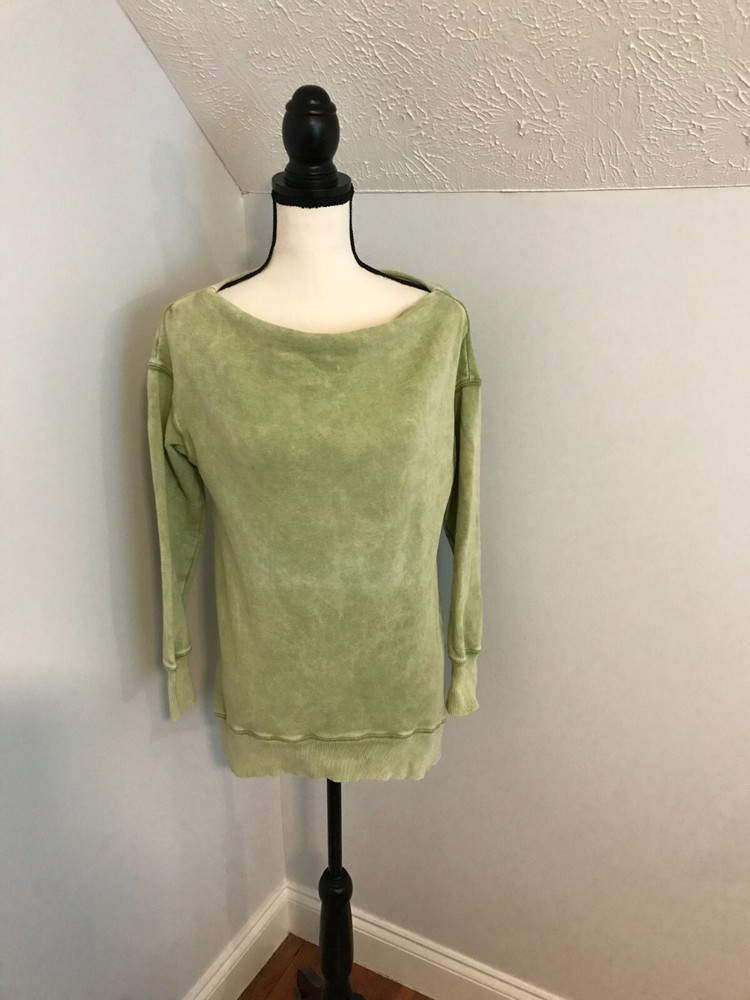 Anthropologie Pilcro and the Letterpress  Donna Pullover Lime Sweatshirt - EXSM