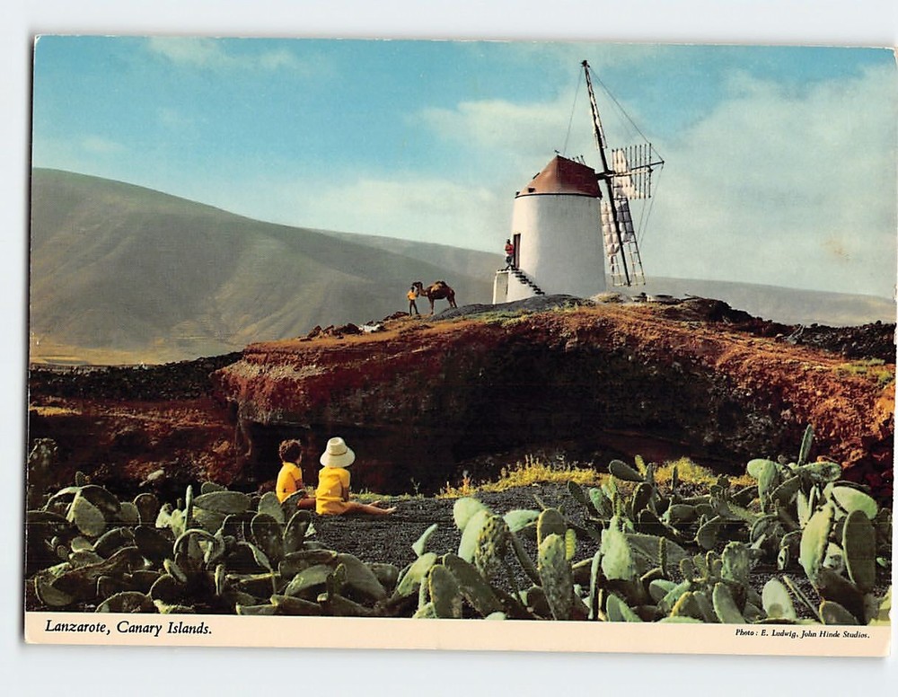 Postcard View Of  Lanzarote Canary Islands  Spain