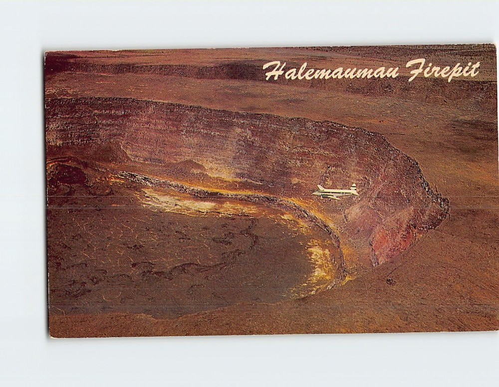 Postcard Halemaumau Firepit Kilauea Volcano Hawaii USA