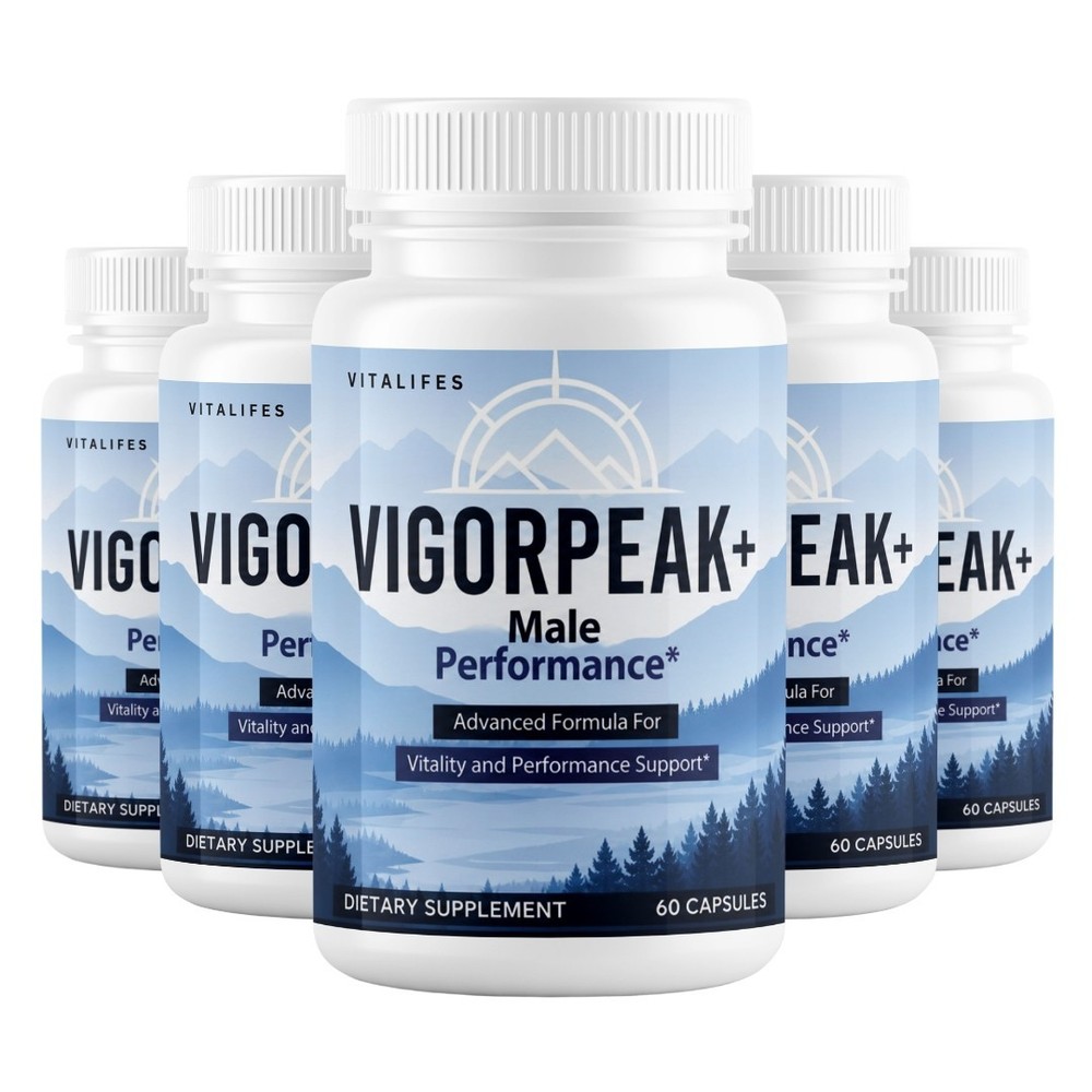 (5 Pack) Vigor Peak+ Advanced Male Max Support Supplement Vigorpeak 60 Capsules