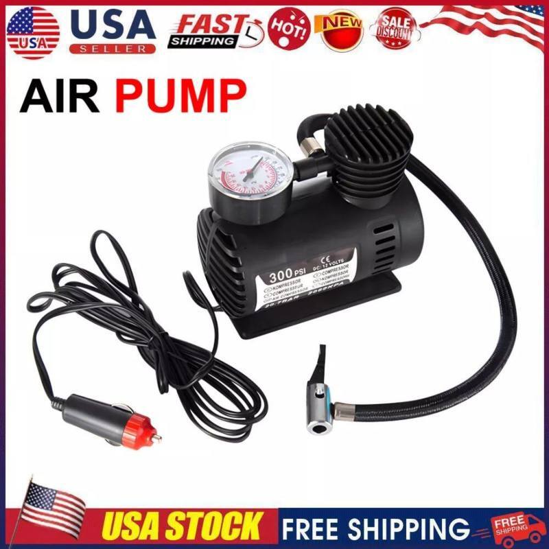 12V Car Electric Air Pump 300psi Air Compressor Tire For Inflator High Quality