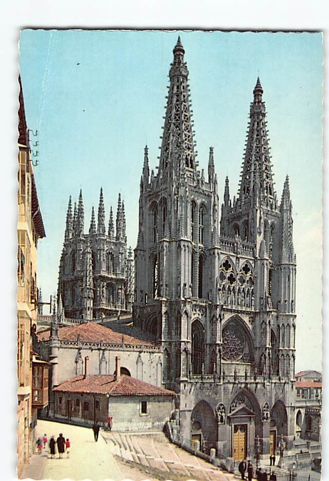 Postcard Burgos Cathedral Spain