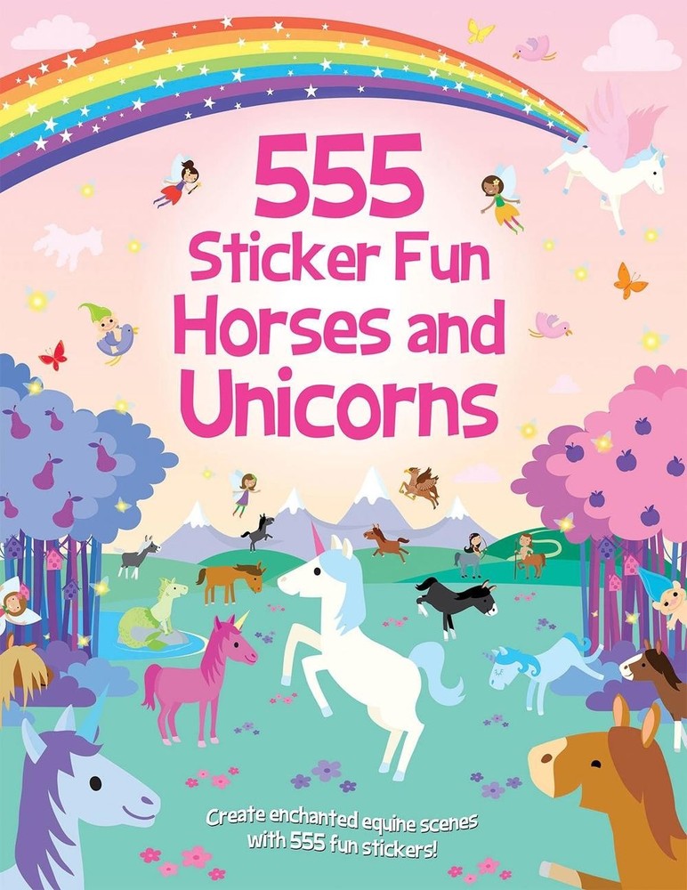 555 Sticker Fun - Horses and Unicorns Activity Book by Oakley Graham Paperback B