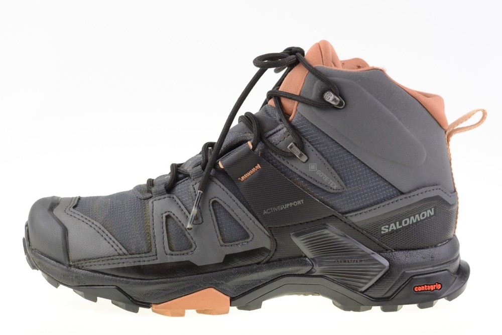 Salomon X Ultra 4 Mid GTX GORE-TEX Grey 412956 Women's Walking Boots Size UK 7
