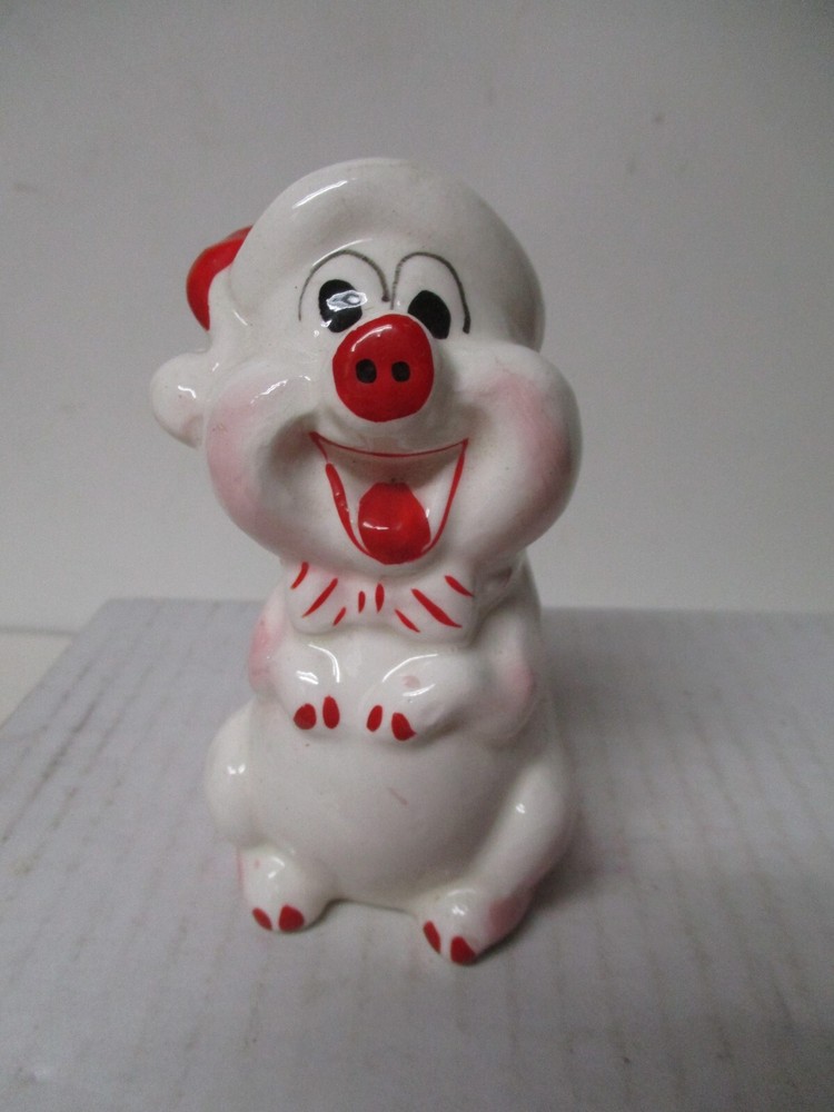 Vintage KREISS Ceramic Japan Christmas Shaker - Santa PIG