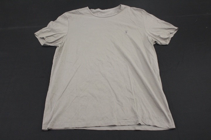 All Saints Men’s Gray Classic Crewneck T Shirt Sz XXL