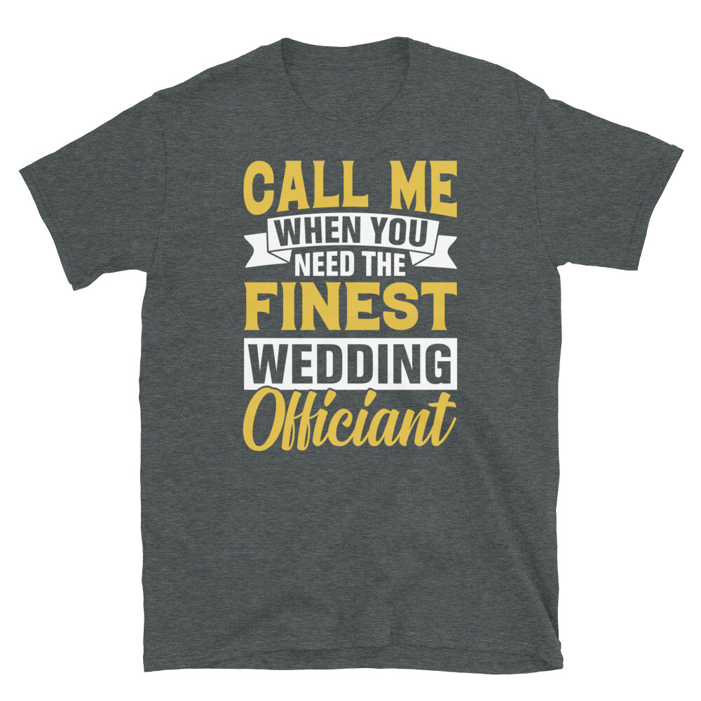 Top-Quality Wedding Officiant Tee – Unisex Short-Sleeve Design