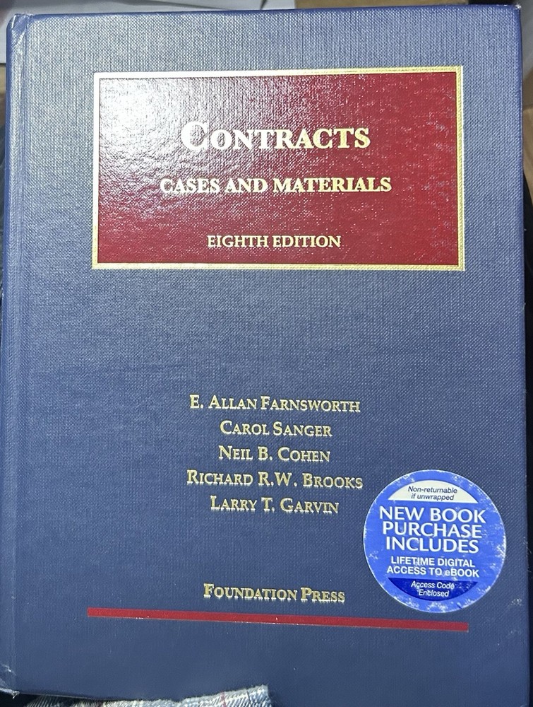 Contracts: Cases and Materials (8th Edition) - Free Shipping!