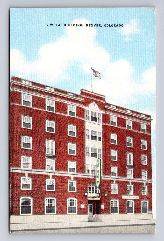 Denver CO-Colorado, YWCA Building, Antique, Vintage Postcard