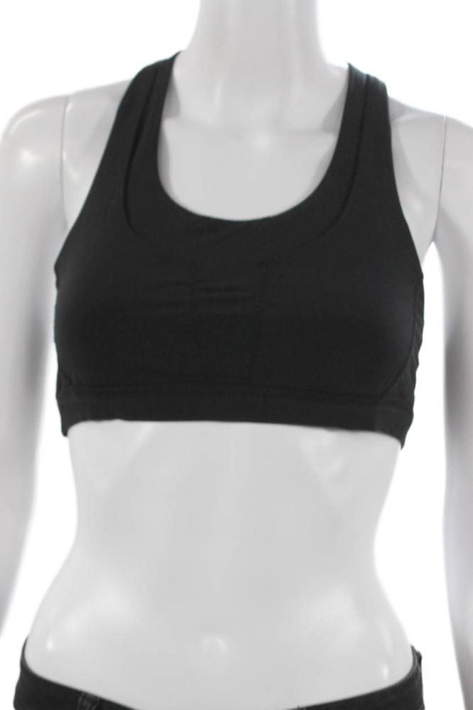 Lululemon Womens Crossed Strap Detail Sports Bra Black Size SFree Shipping in US $100+ Orders | $6.95 Orders Below