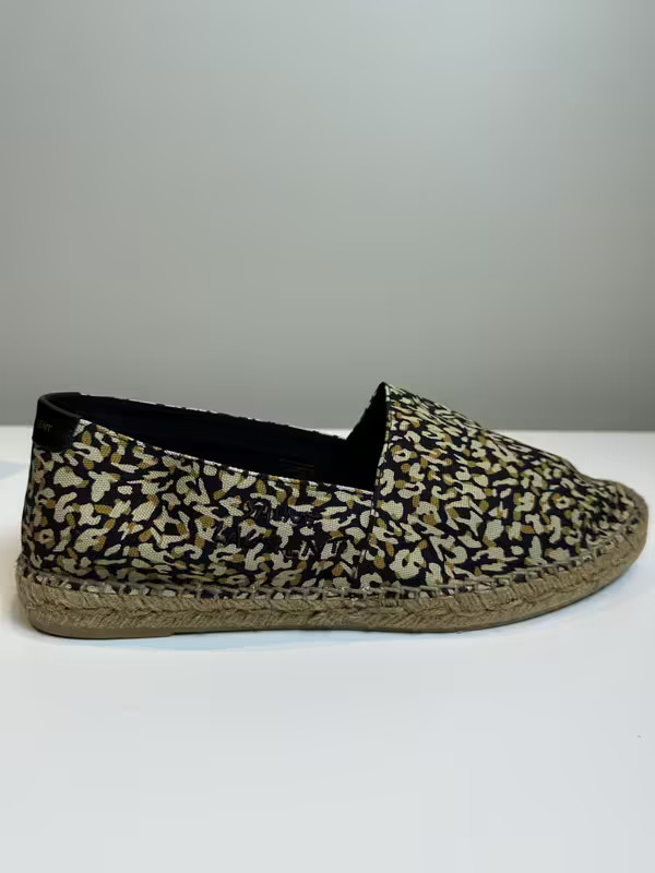 NIB Saint Laurent Flat Leopard Espadrilles Authentic Size US 9 EU 42