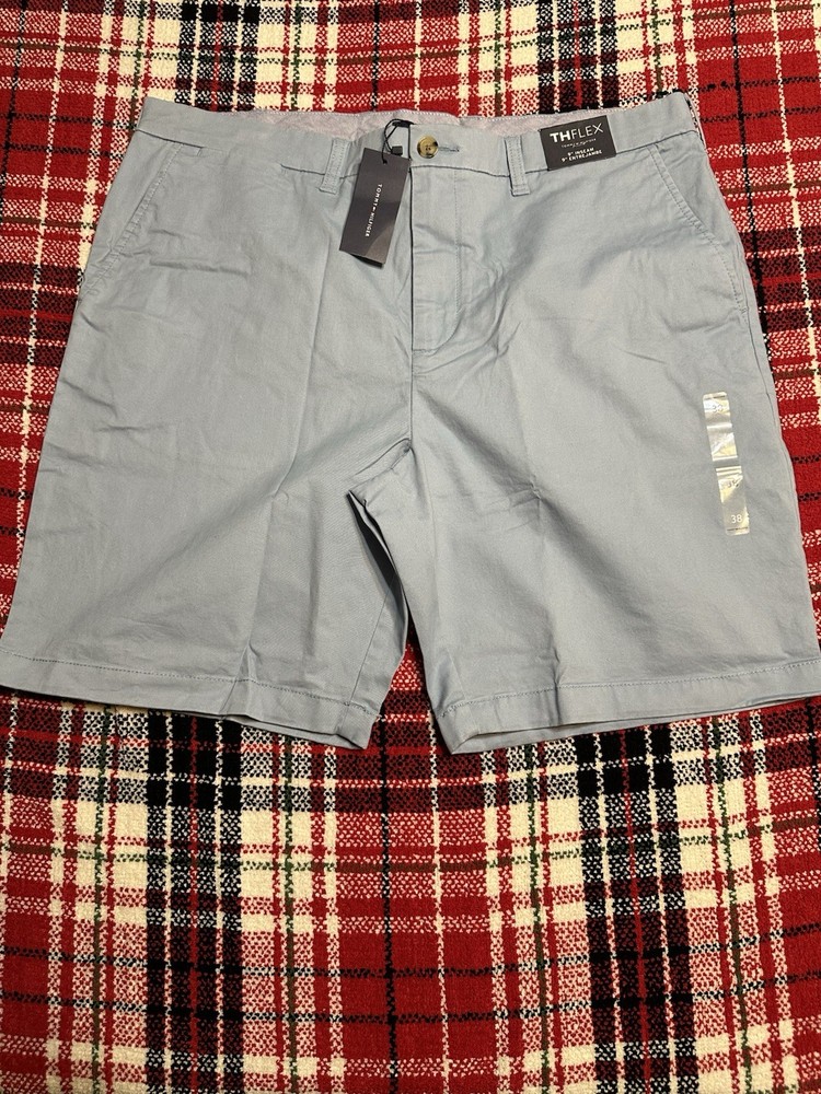 Tommy Hilfiger Men’s Blue Chino Shorts Size 38 9” NWT