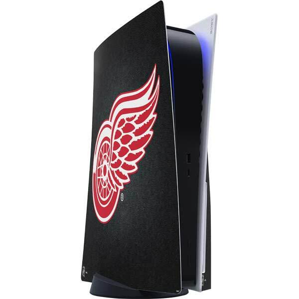 NHL Detroit Red Wings PS5 Console Skin - Detroit Red Wings Black Background