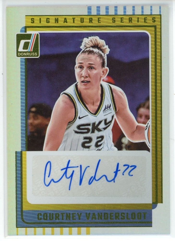 2025 Panini WNBA Donruss Courtney Vandersloot Signature Series Holo Auto