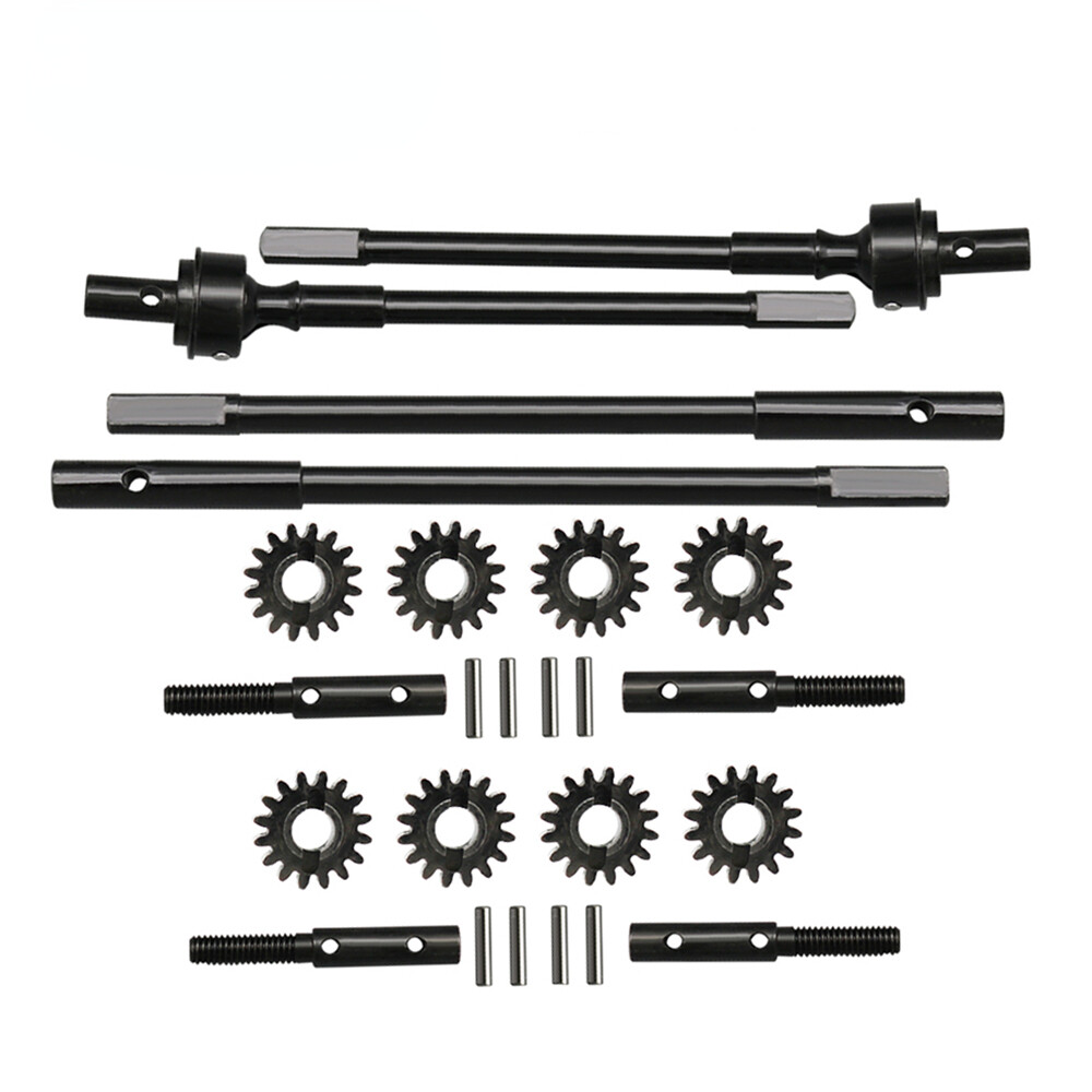 Steel Front Rear Portal Axle CVD Shaft For 1:10 Axial SCX10 II RC Crawler Car