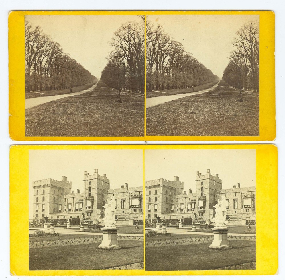 D0551~ ENGLAND – Windsor Castle – Four GW Wilson c.1860-63 Stereoviews