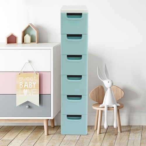 6 Drawers Storage Cabinet, Narrow Space Storage Cabinet Rack for Home Office