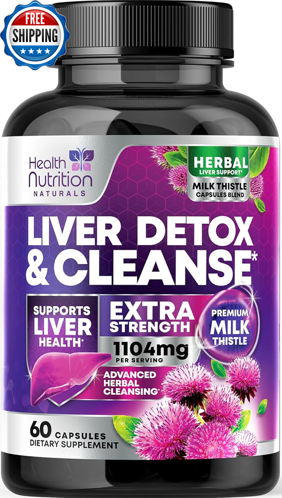 Gentle Liver Cleanse Detox & Repair Formula - Herbal Liver Support Supplement: M