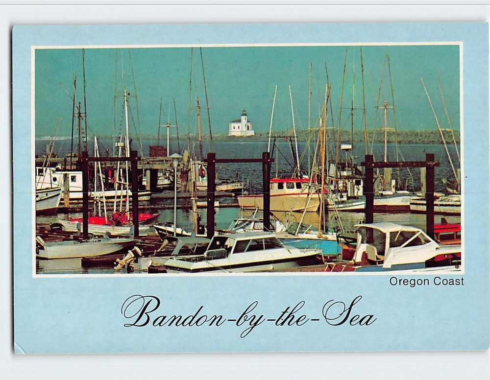 Postcard Small Boat Basin Bandon Oregon USA
