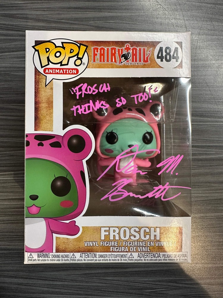 Funko POP! Animation: Fairytail - Frosch (Signed/Dawn Bennet/JSA)(Damaged Box) #