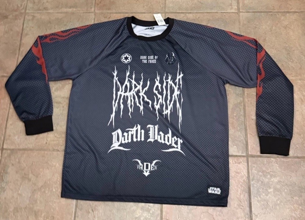 Star Wars Flames Mens XL Darth Vader Dark Side Motocross Jersey Boxlunch