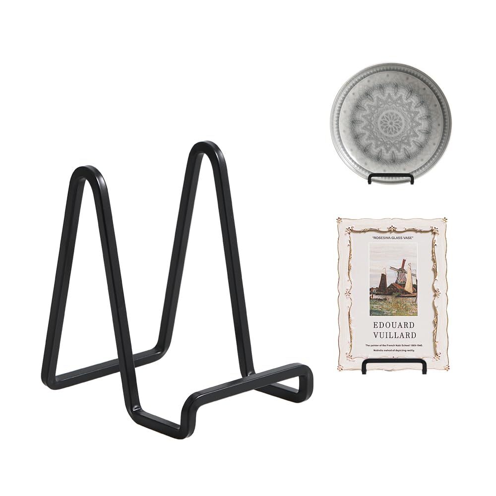 Plate Holder Easel Display Stand - 4.5 inch Metal Plate Stands for Display - ...