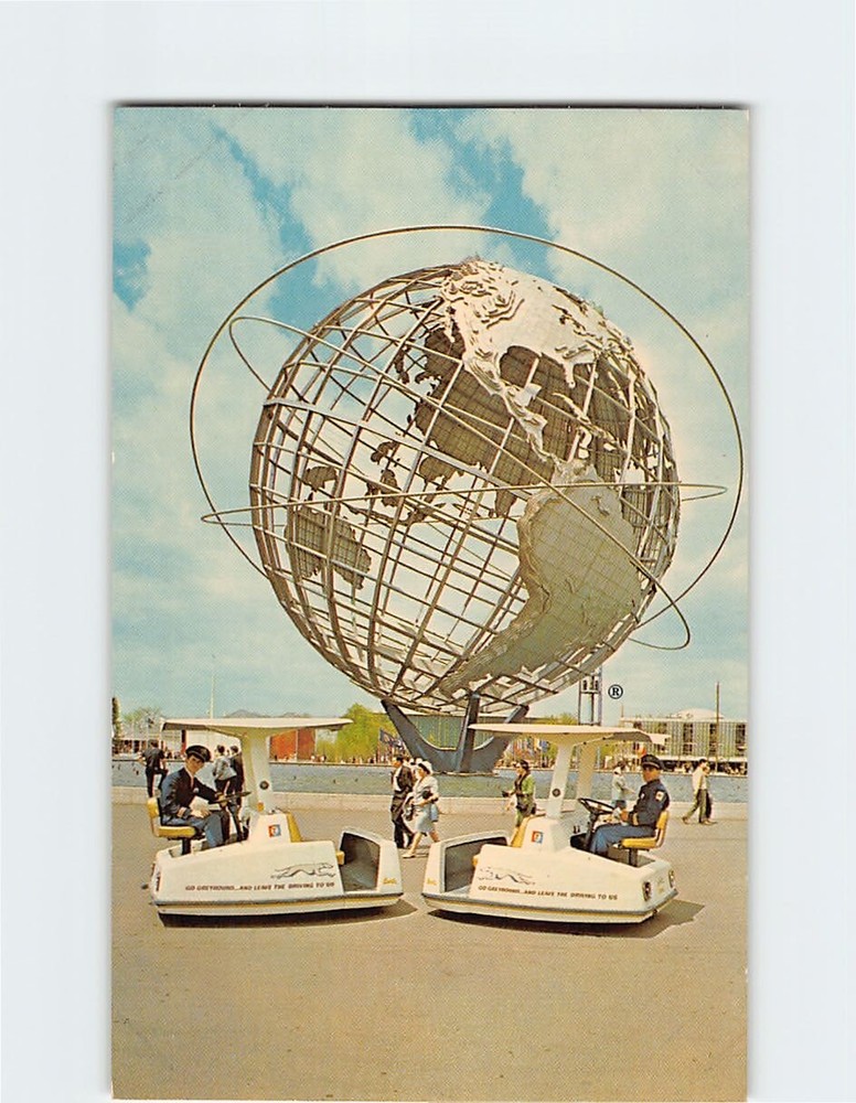 Postcard Unisphere Worlds Fair Queens USA