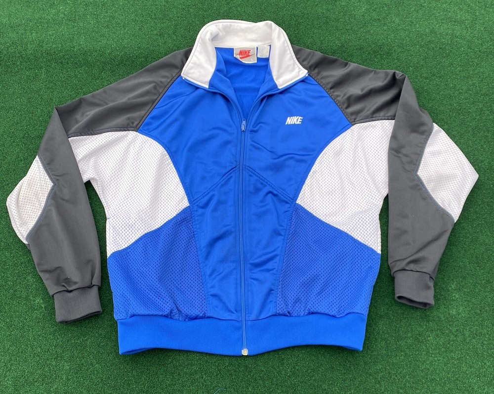 Vintage 80s Nike Windbreaker Color Block Jacket Size Mens Large