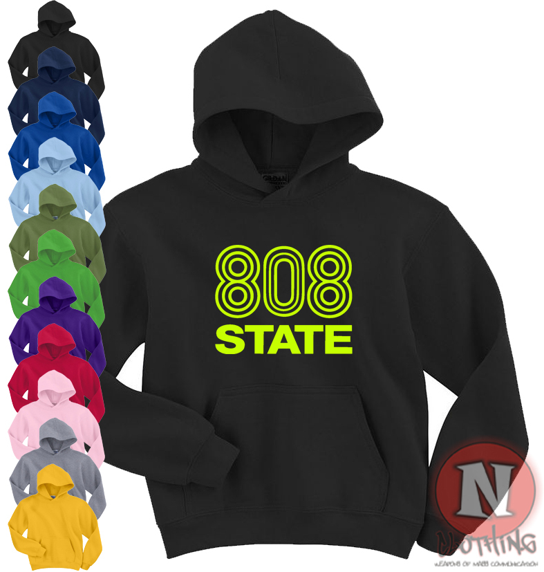808 STATE acid house rave scene classic music hoodie edm Madchester