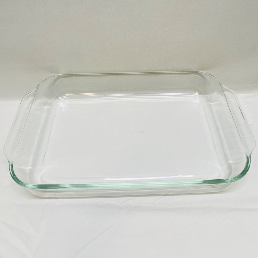 Vintage Pyrex Baking Dish 234 Large Clear Rectangle Durable USA Glass Cookware